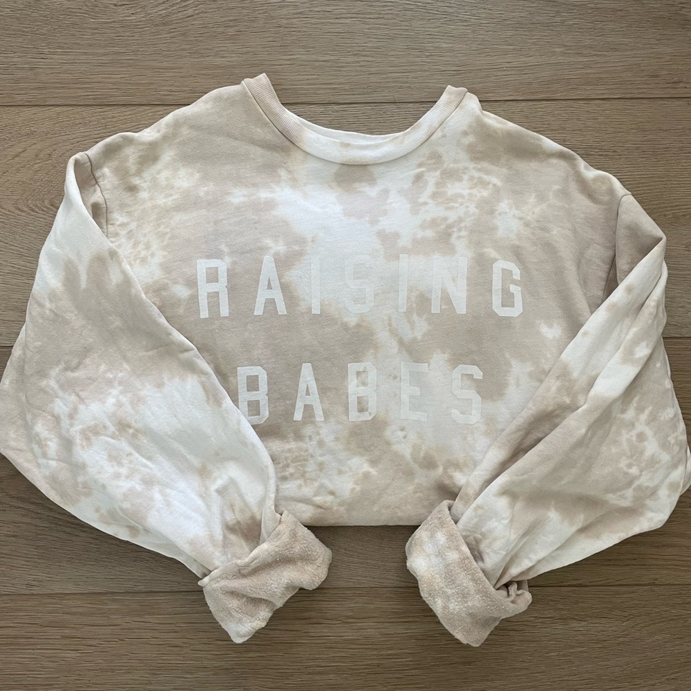 Ford + Wyatt Raising Babes tie dye sweatshirt